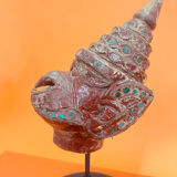 Tête de poupée thaï de style khmer
