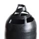 Black sculptural ceramic vase, 1970s