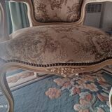 LOUIS XV STYLE CHAIRS WITH ARMRESTS