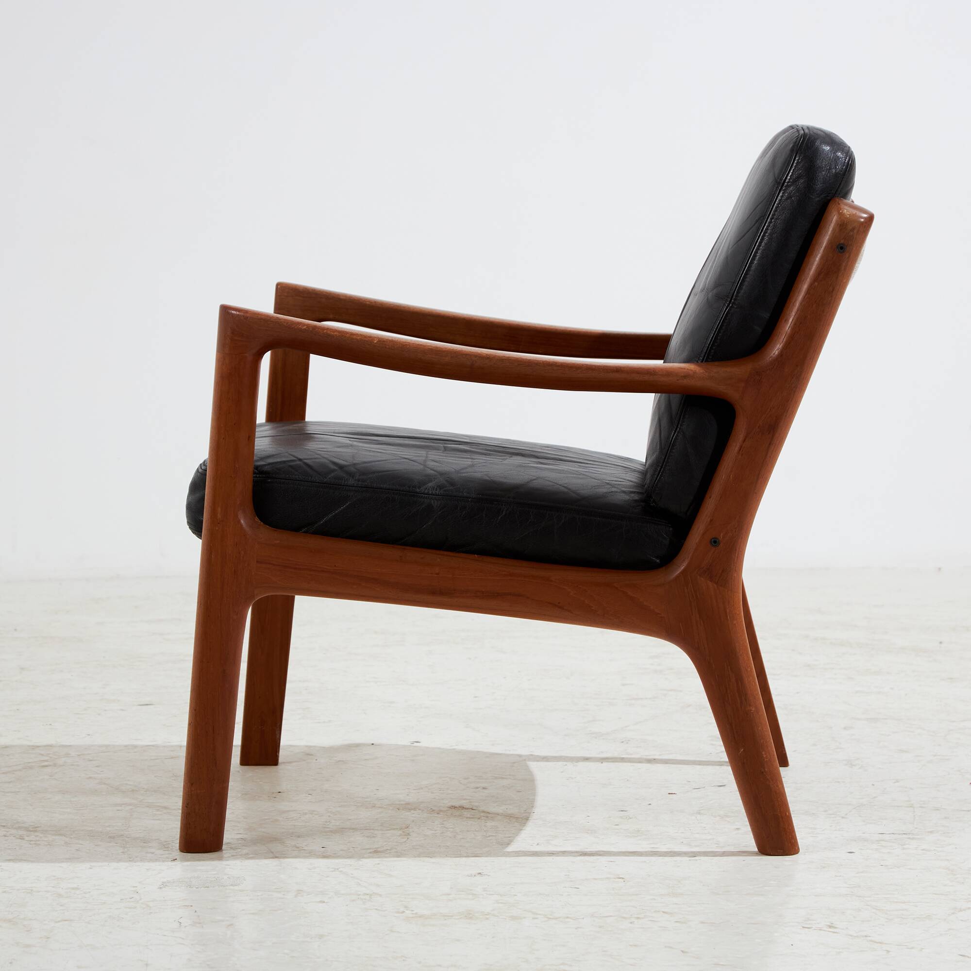 Senator Leather Sofa Set by Ole Wanscher for France & Søn, 1960s, Set of 3 (MK10221)