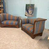 Pair of meridians in rosewood, Charles X period.