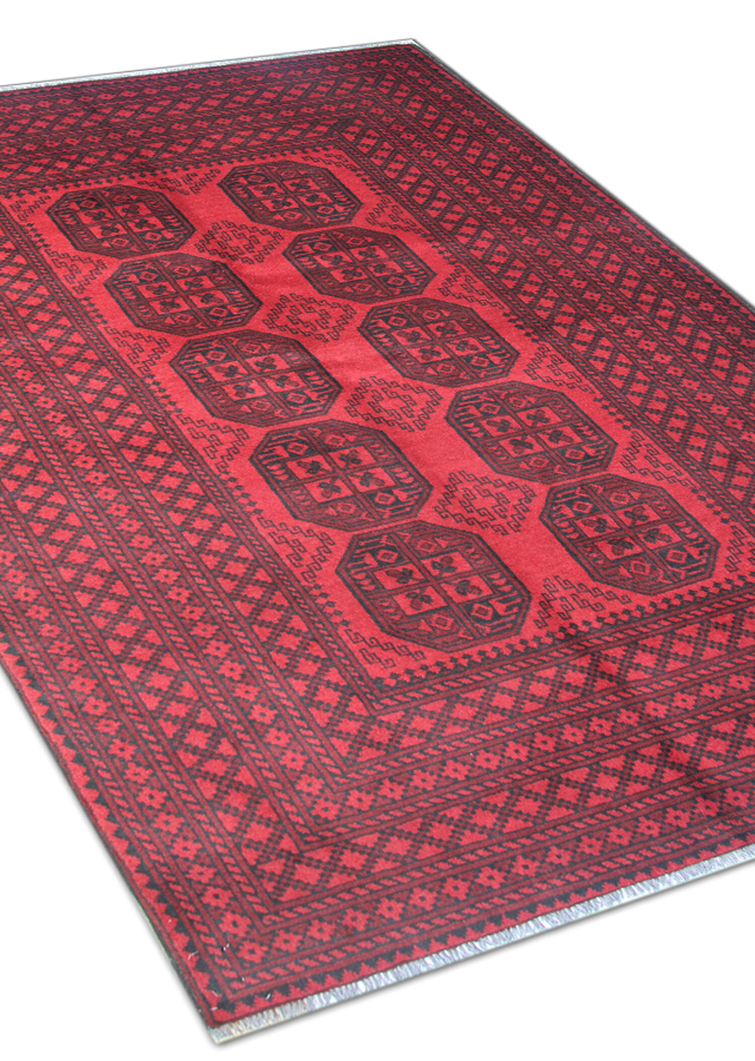 Red Wool Carpet Traditional Ziegler Rug- 164x237cm