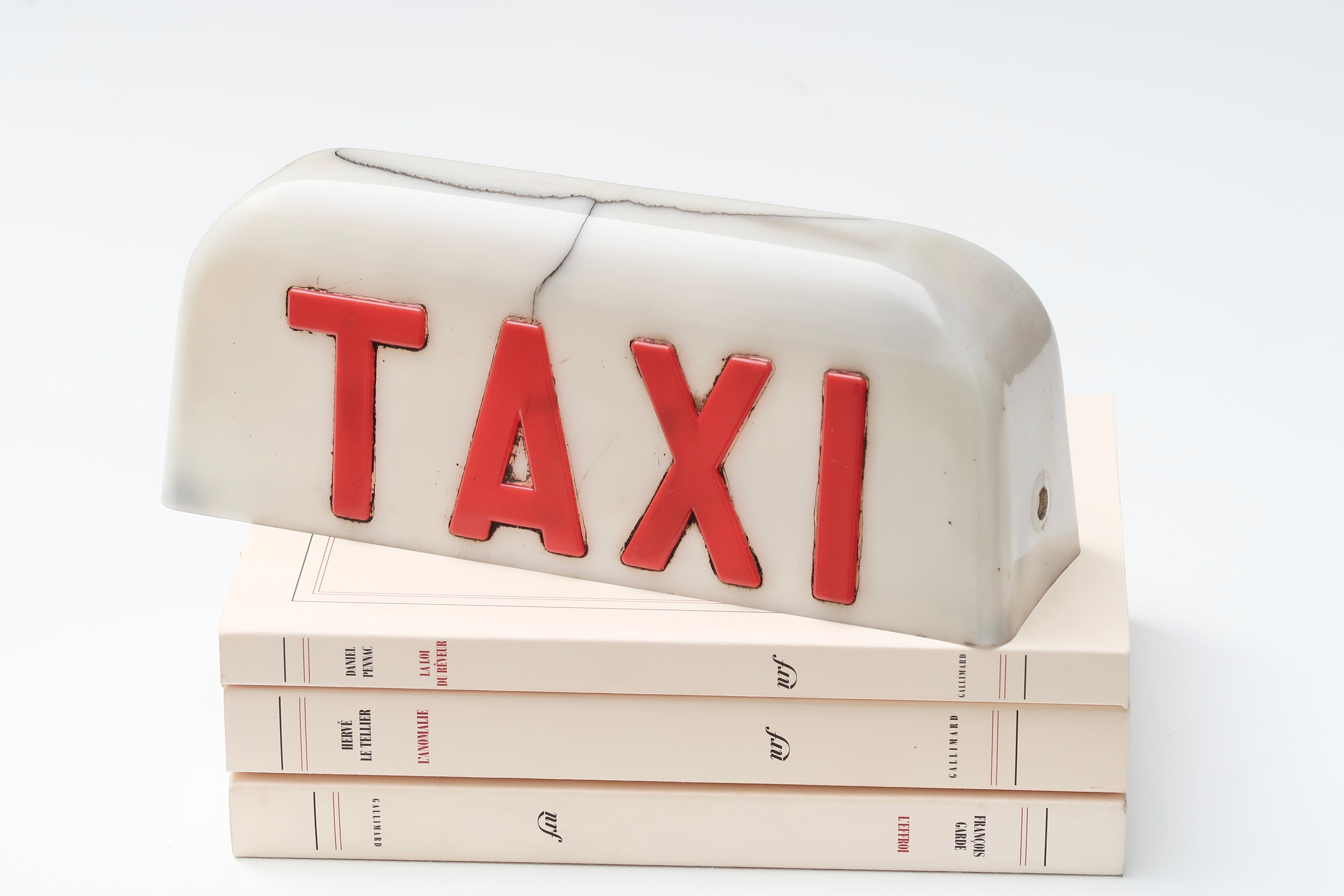 Enseigne de Taxi années 70