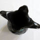 Amphora vase in metallic stoneware