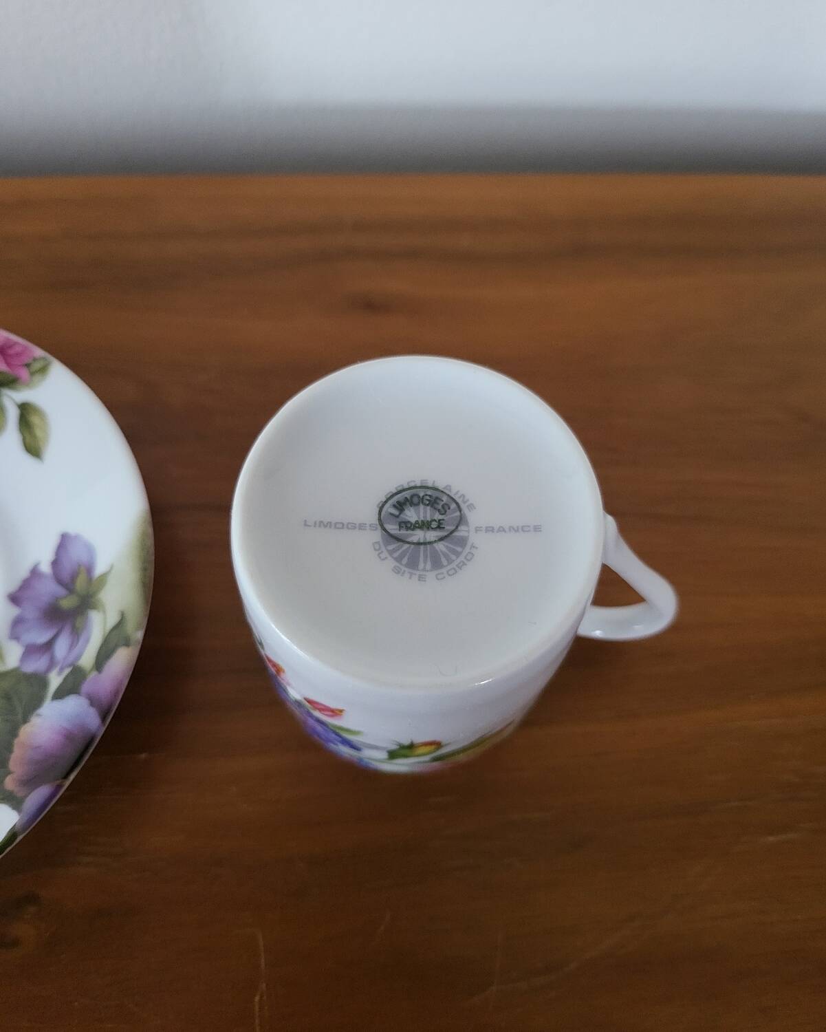 Porcelain Coffee Cup Bill Goldsmith Limoges "Victoria"