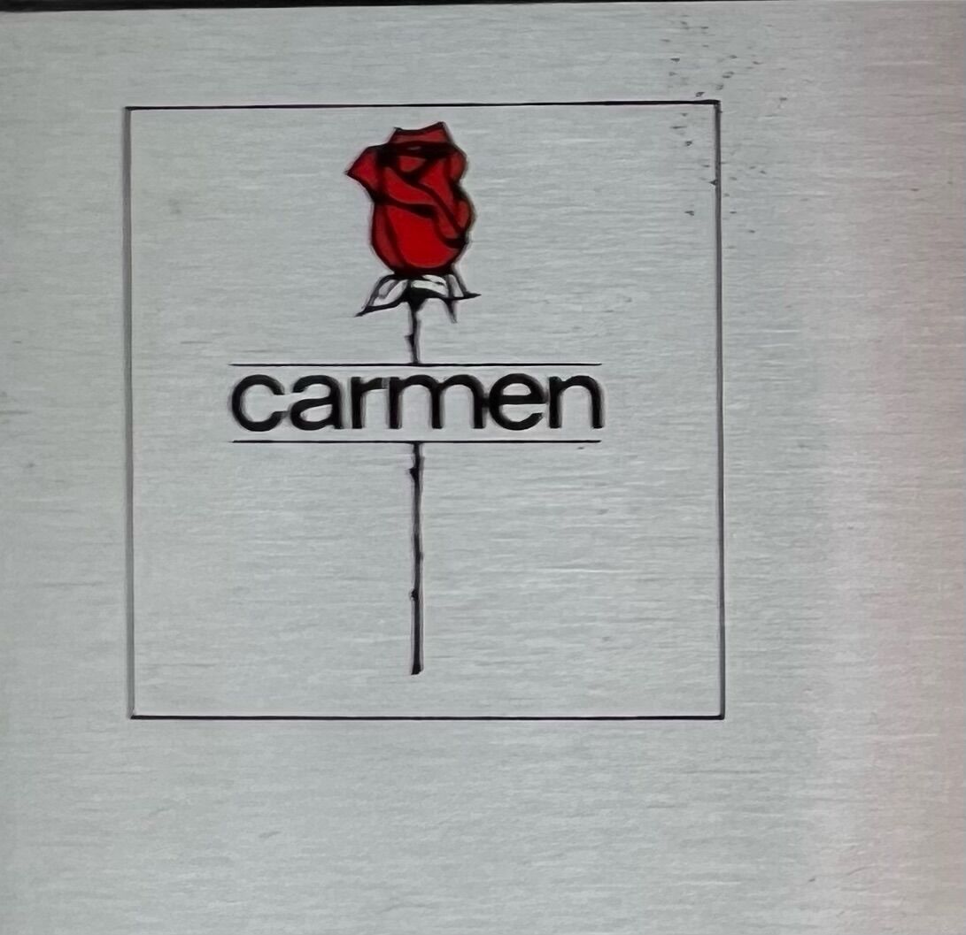 70s mirror with light, Carmen Denmark - MCM vintage