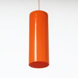 Suspension Murano Venini 486a par Paolo Venini pour Venini & C., 1962, orange