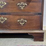 English Georgian donkey desk from the 19th century, mahogany and oak.