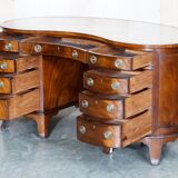 Victorian desk with leather top, restored.