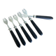 Set de 6 fourchettes à huitres 19e en bois d'ébène