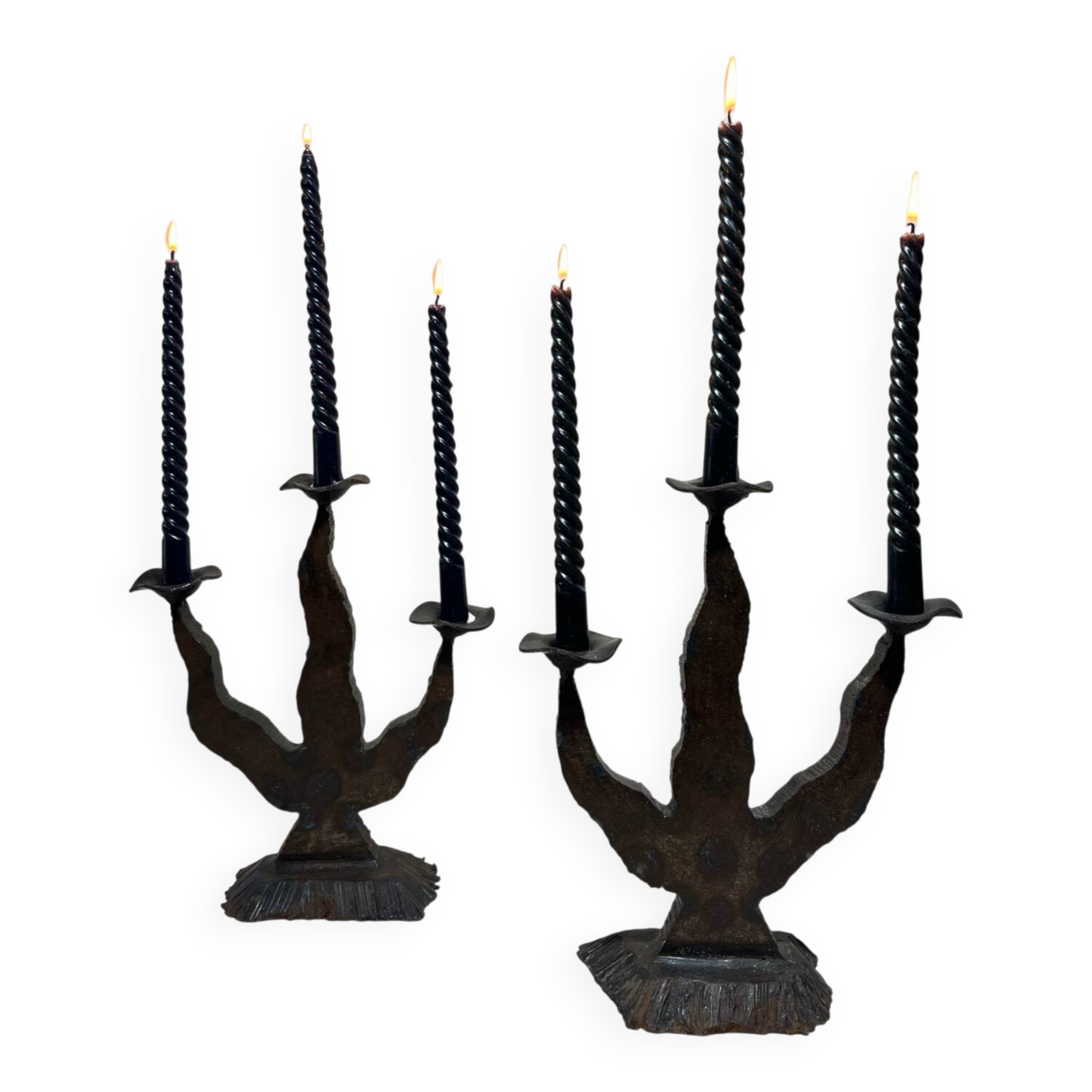 Brutalist chandeliers