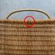 Vintage rattan / wicker magazine rack, magazine basket