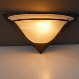 A pair of Art Deco Style Murano Glass Sconces, 1980s