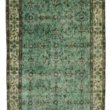 Turkish Anatolian Handmade Vintage Area Rug 198 cm x 113 cm