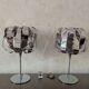 Paire de lampes eres chrome – seylumière– design space age
