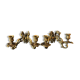 Paire d'appliques antique de piano Français bronze, bougeoirs, signé L Pinet 102, régence d’empire rococo