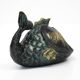Mid Century bronze table or hand fish ashtray by Walter Bosse