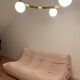 Contemporary 3-seater sofa in corduroy style Ligne Roset.