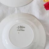 Set de 6 assiettes creuses Sarreguemines, motif Rostand