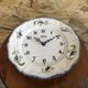 Old clock clock star ceramic plate sarreguemines vintage
