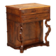 Coiffeuse ancienne Louis-Philippe en noyer et merisier, XIXe siècle