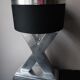 Lampe en X, croix, acier, design