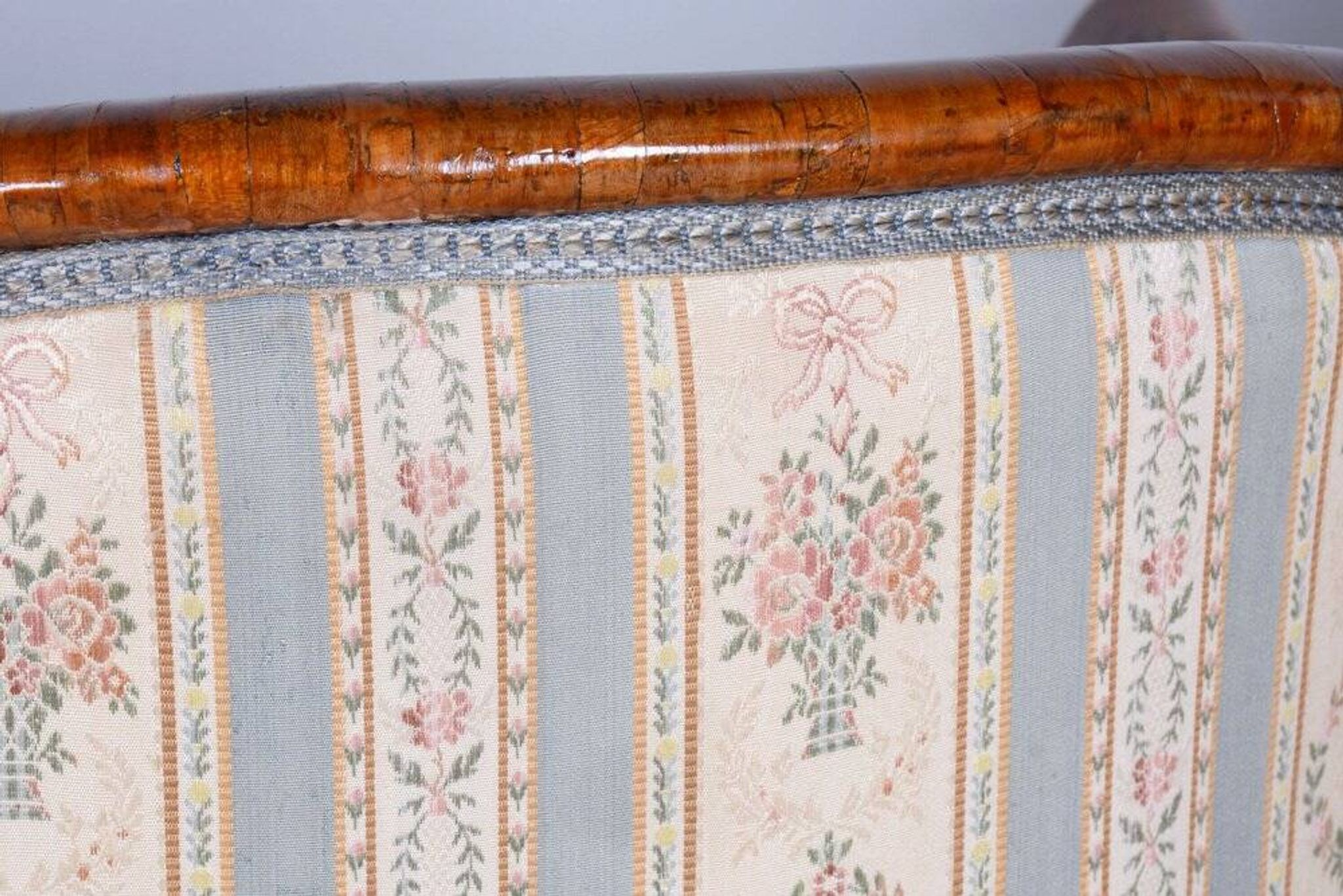 Biedermeier Birch Seating Set, Vienna, Austria, 1830s, Set of 3
