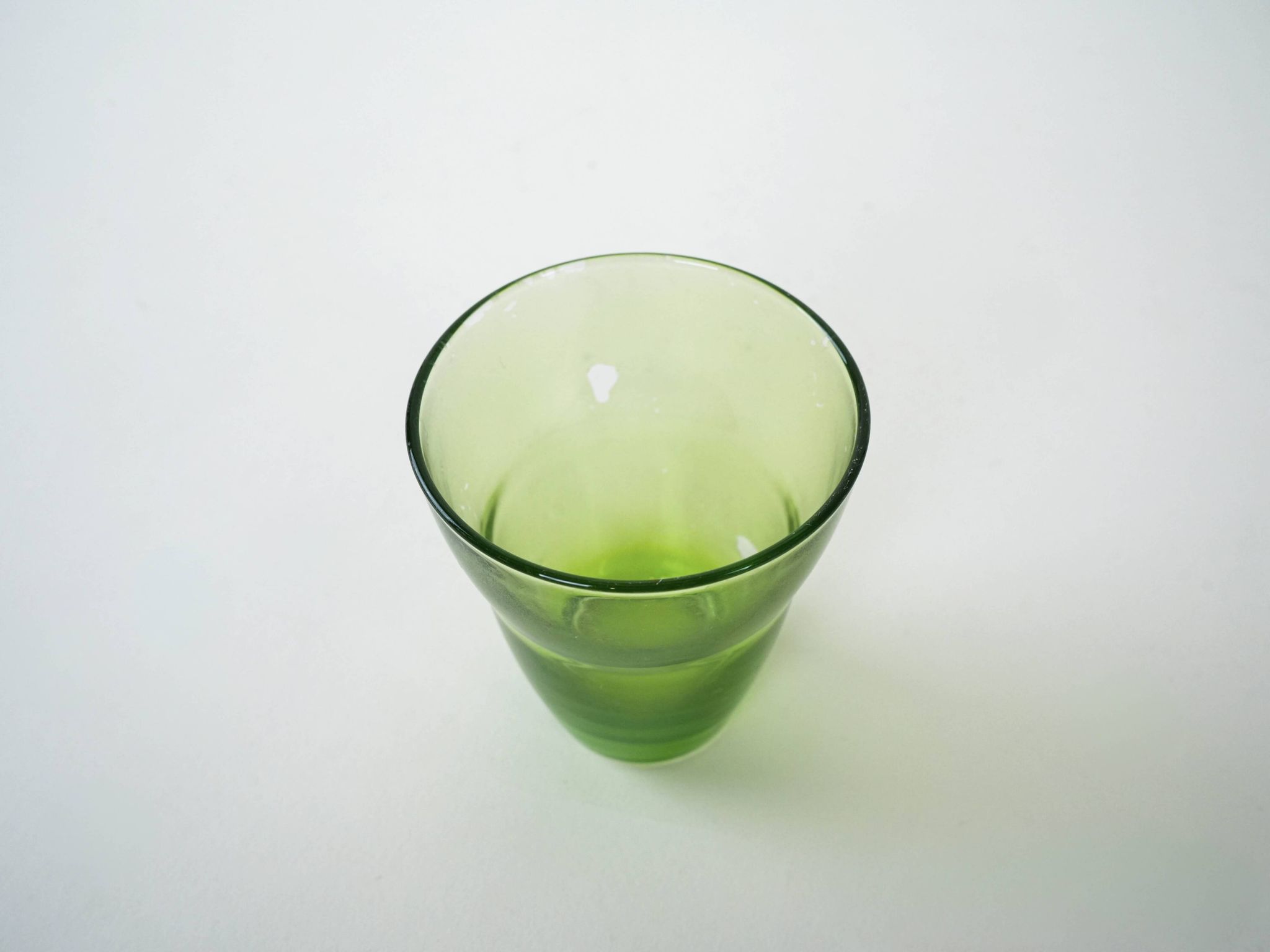 Set of green glasses, Italian design, 1980s, production: Italy