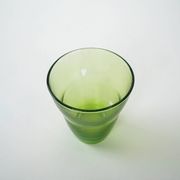 Set of green glasses, Italian design, 1980s, production: Italy