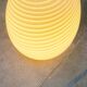 Vintage Murano glass egg floor lamp whirlpool by Vetri Murano