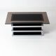 Table basse vintage noire et chromée par Belgo Chrom, 1970