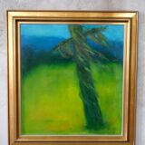 Gladys Pihl, Swedish Modern Composition, 1978, Oil on Canvas, Framed
