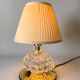 Italian Barovier Murano Rostrato glass and brass table lamp, 1940s