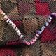 Burgundy Geometric Tribal Kilim Runner Rug, 80x342Cm