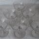 8 Antique Engraved Crystal Champagne Glasses 250517