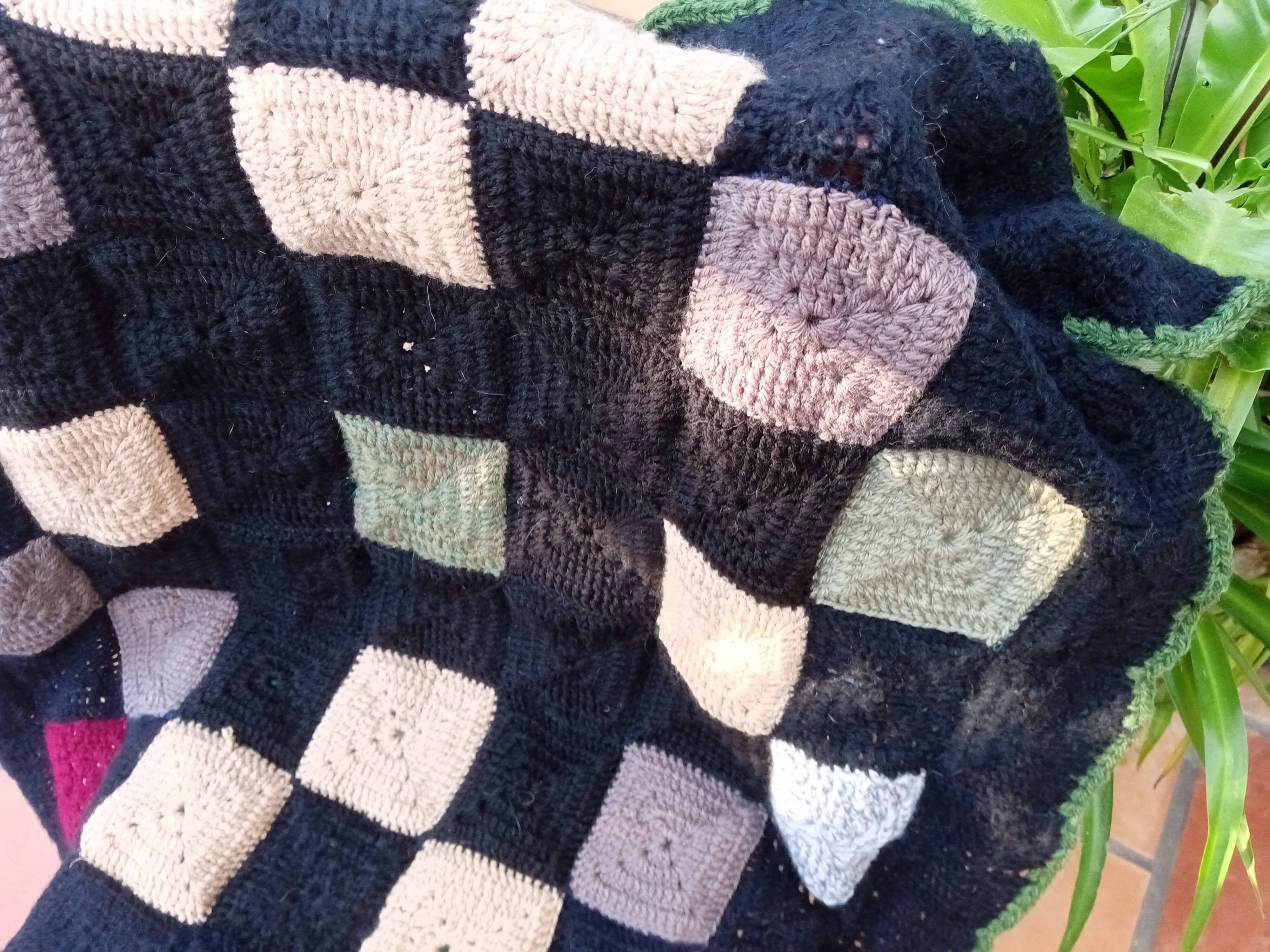 Vintage patchwork plaid