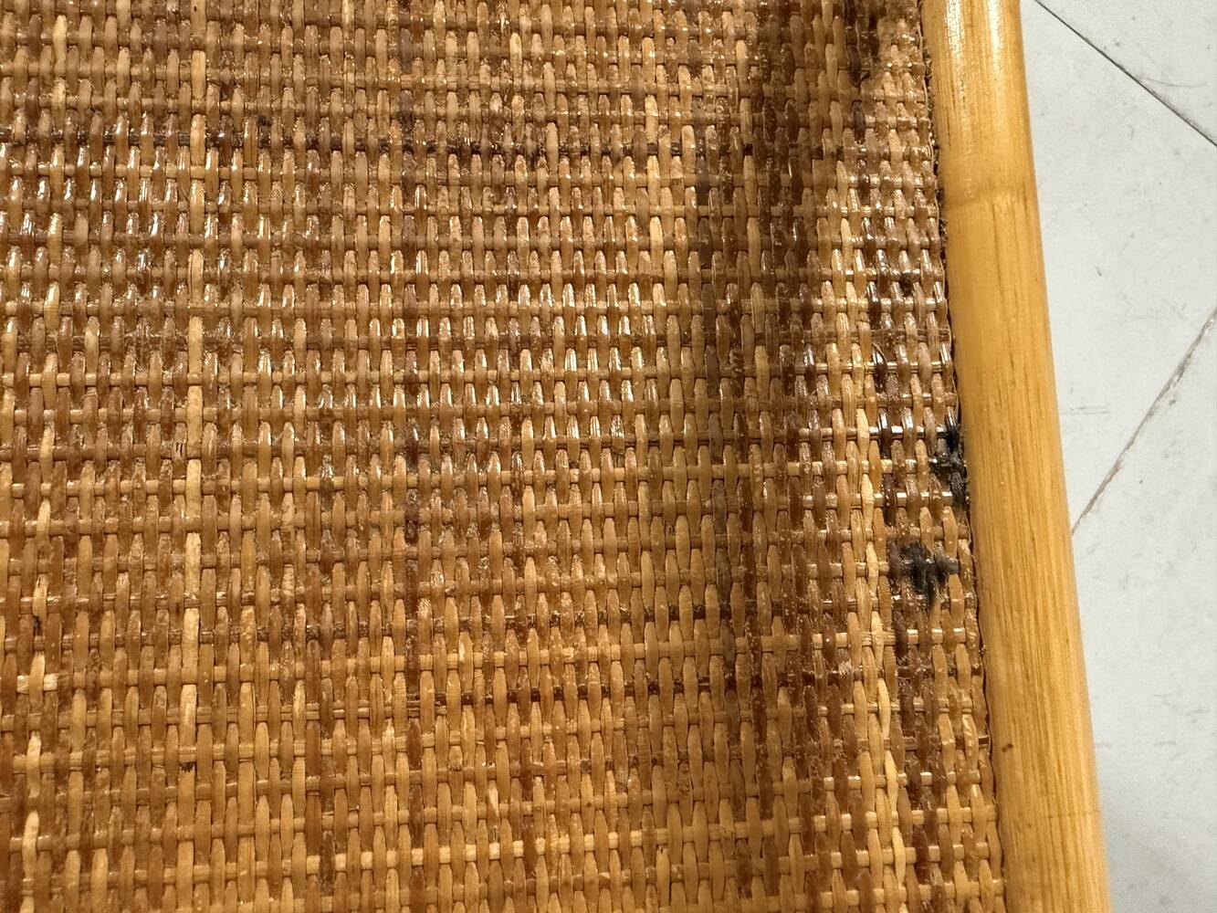 Rattan chest of drawers bedside table 1980’s