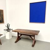 19th century brutalist oak table