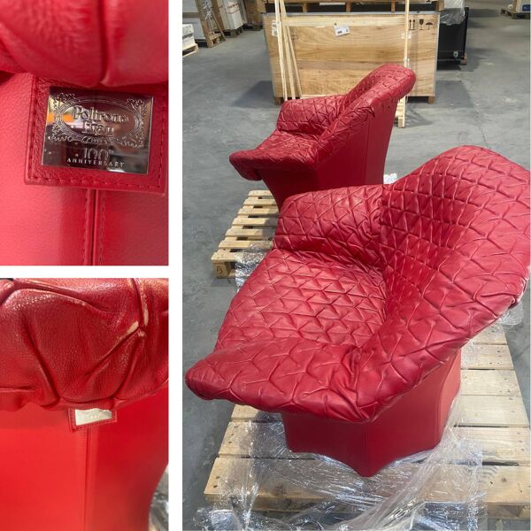 Poltrona Frau - Fauteuil (2) - Juliet - Bois, Cuir