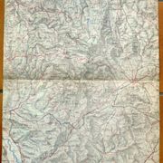 Old map of the Autun region Château Chinon