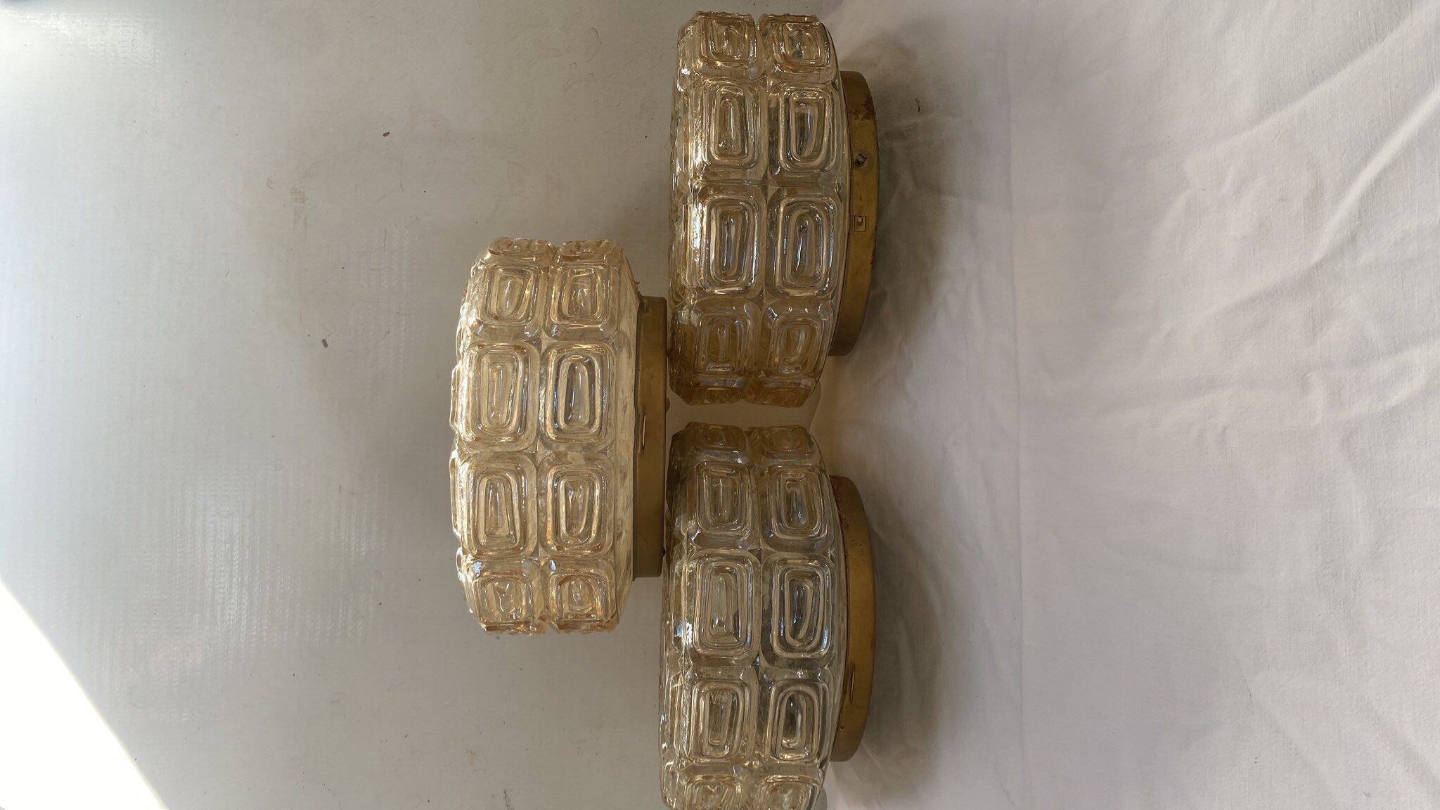 Vintage amber wall light