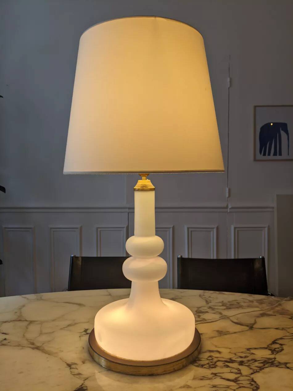 Lampe opaline vintage