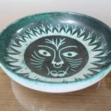 Ceramic zoomorphic decoration signed Charles Voltz, Vallauris, large empty pocket, 50s and 60s