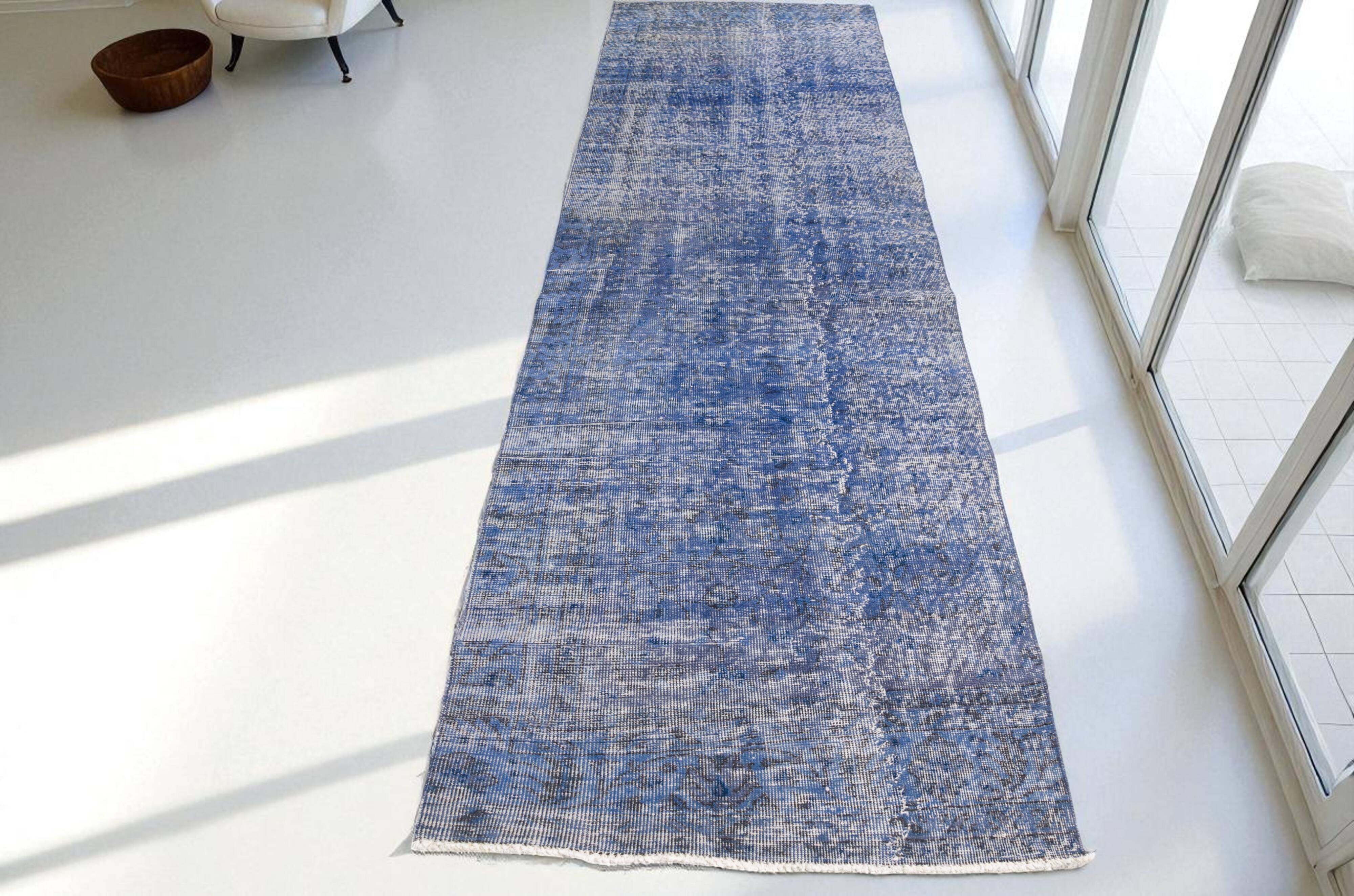 Blue Oushak Runner Rug sku1059