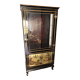 Large Asian Showcase in Black and Gold Lacquer - Display Cabinet
