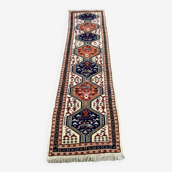 Antique Persian Gallery rug in hand-knotted wool 81cmx300cm