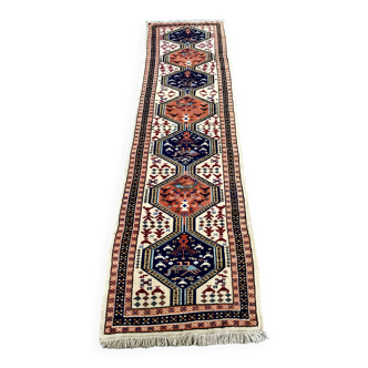 Antique Persian Gallery rug in hand-knotted wool 81cmx300cm