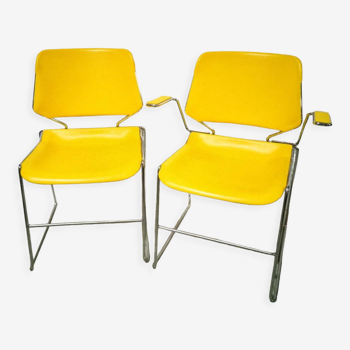 Duo of chairs "Matrix" for Krueger Eurosit