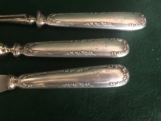 Service to cut the silver leg, mid 19th, Napoleon III