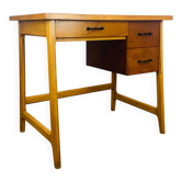Bureau reconstruction en bois des années 50, vintage
